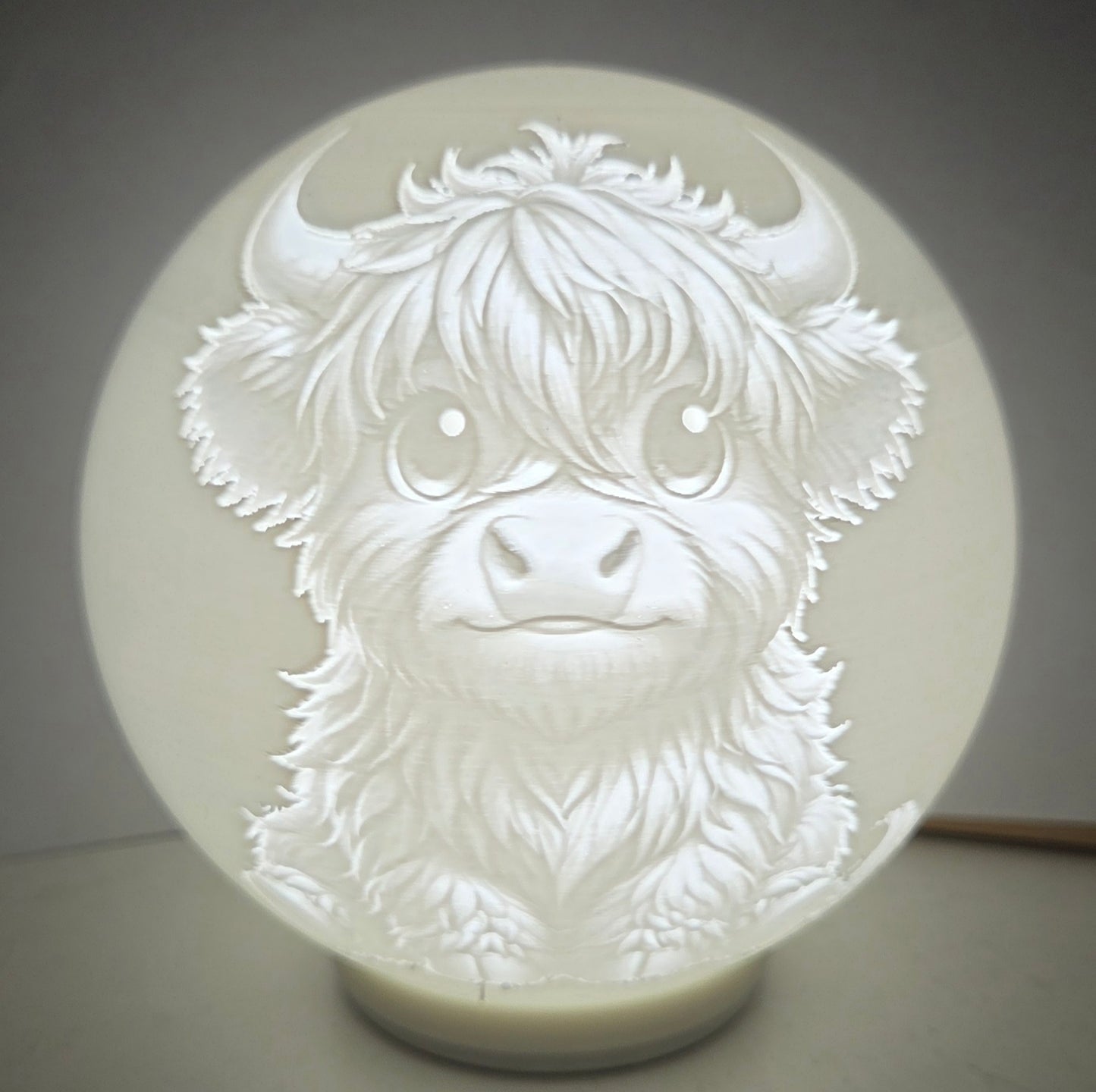 Highland Cow Lamp