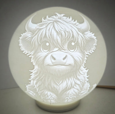 Highland Cow Lamp